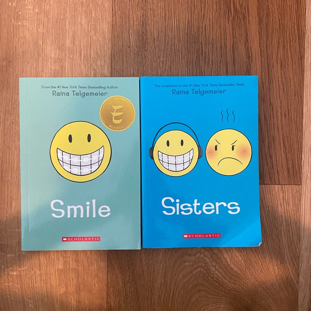 Smile and Sisters by Raina Telgemeier
